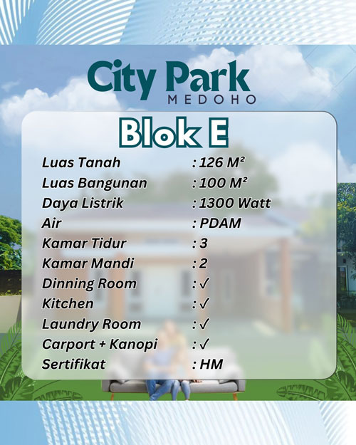 spec rumah blok e 500