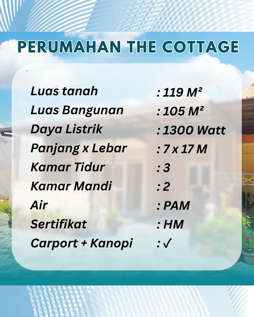 spec rumah the cottage 500